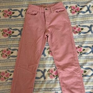 Women's Pink Corduroy Jeans